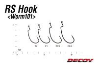 Крючки офсетные Decoy Worm 101 #2 8шт