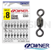 Вертлюжки Owner 52481 Crane Swivel 72481 #08 16шт