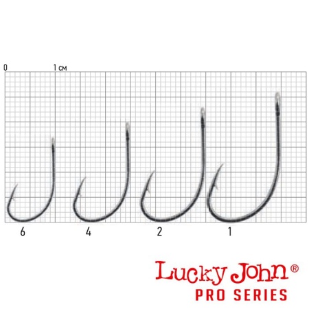 Крючки одинарные Lucky John LJH531 #6 8шт