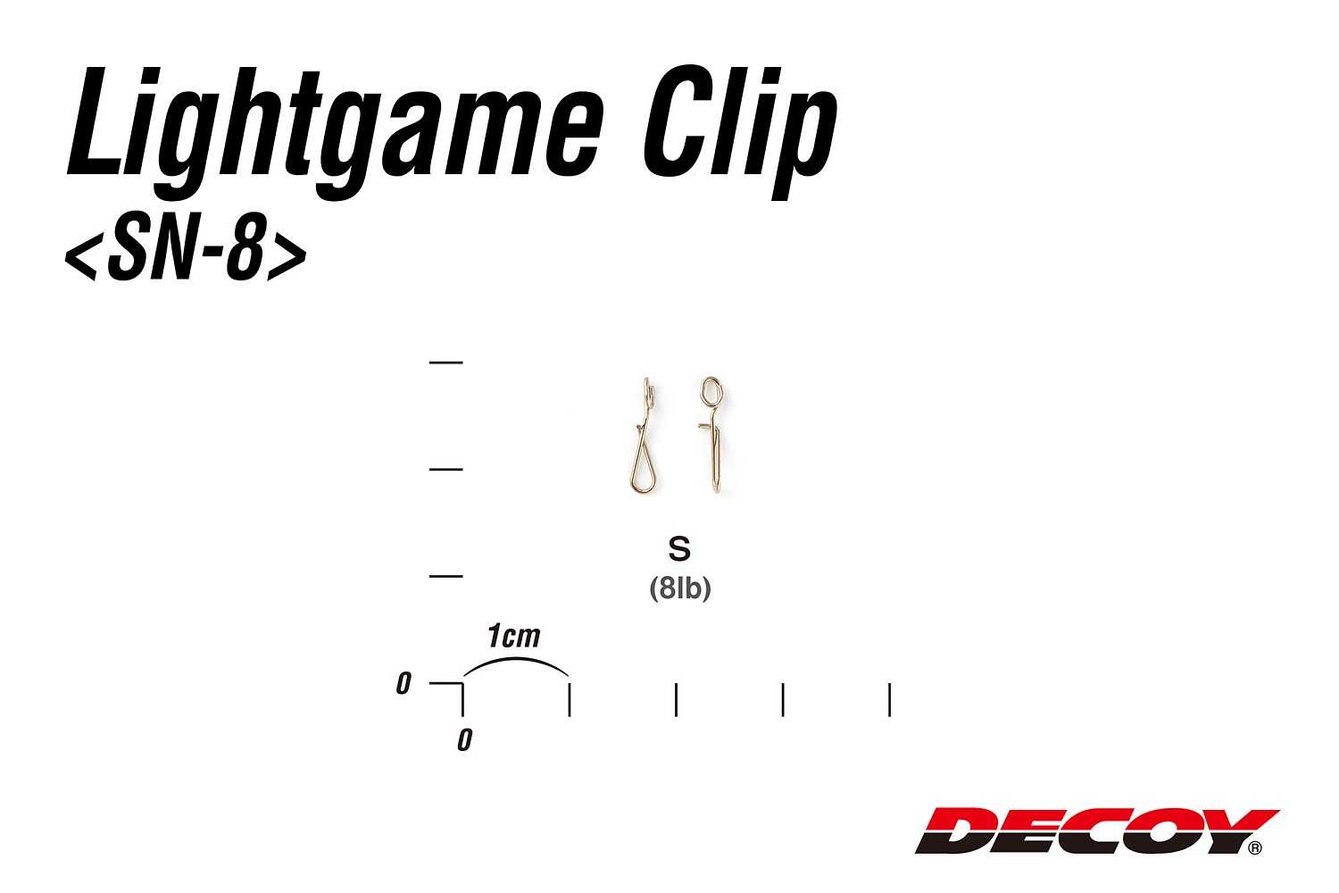 Застежки Decoy Light Game Clip SN-8 S 3.5kg 15шт