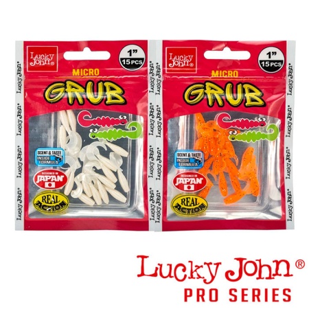 Мягкие приманки Lucky John Micro Grub 1 PA03 15шт