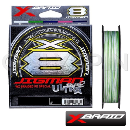 Шнур X-Braid Jigman Ultra X8 300m multicolor #2 0.235mm 18.1kg