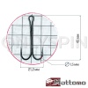 Крючки двойные Mottomo ZX-02L #3/0 10шт Крючки двойные Mottomo ZX-02L #3/0 10шт