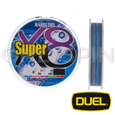 Шнур Duel Hardcore Super X8 300m 5Color #5 0.38mm 36kg