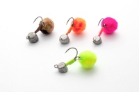 Джиг-головка с подвесом Jackall Timon Egg Pompon 1gr Ikura