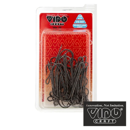 Крючки двойные Vido Craft VD-087 BN Double Long Light 2 25шт Крючки двойные Vido Craft VD-087 BN Double Long Light 2 25шт