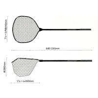 Подсак Jackall Timon Revoltage Rubber Landing Net 80cm clear