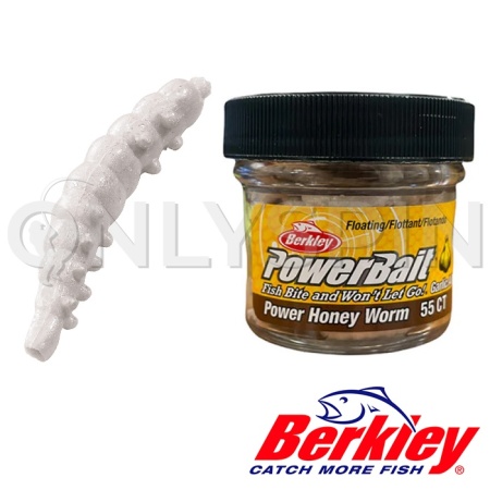 Мягкие приманки Berkley Power Garlic Honey Worm 25 White