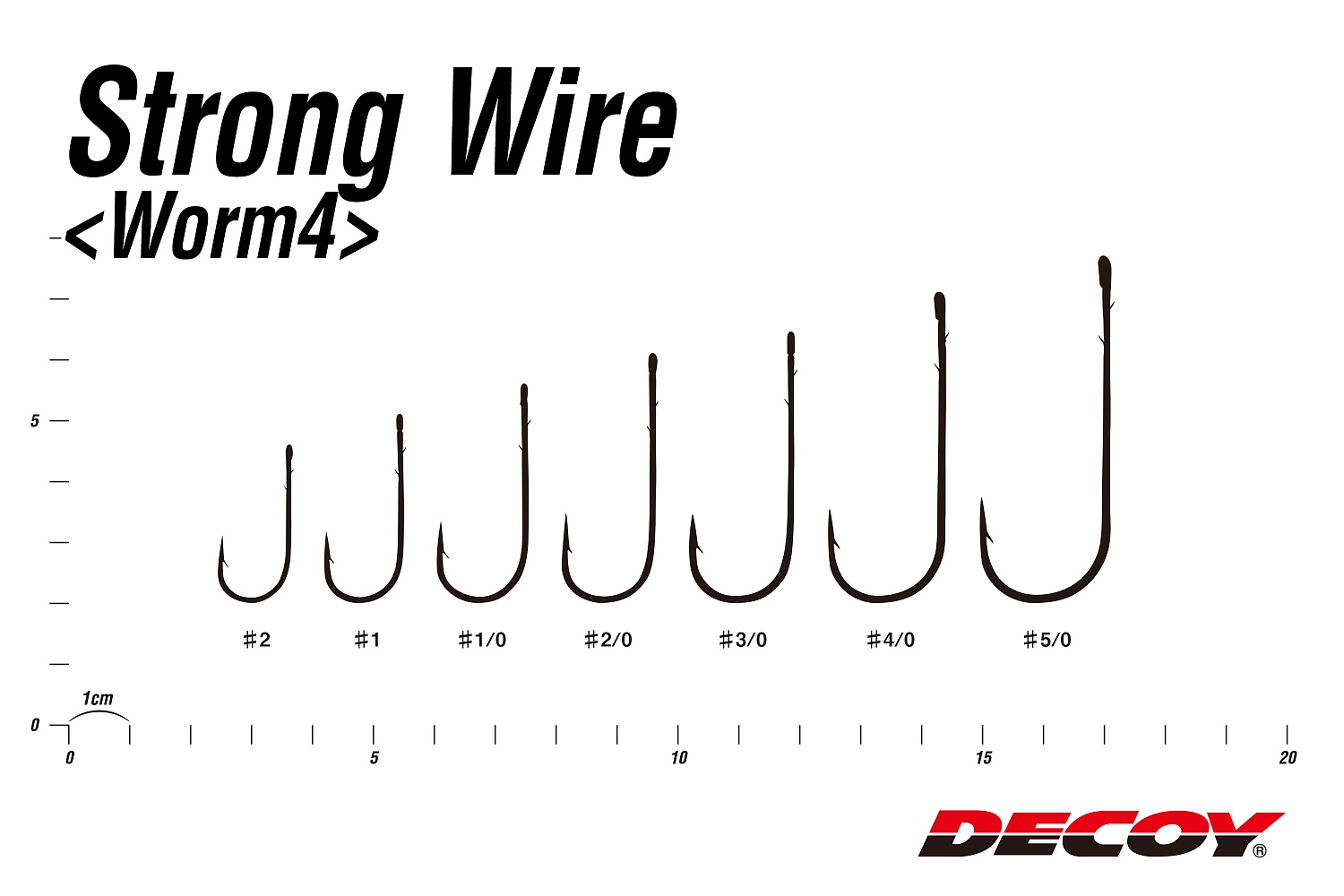 Крючки одинарные Decoy Worm 4 Strong Wire #2 9шт