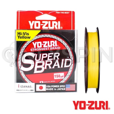 Шнур Yo-Zuri Superbraid 135m Yellow #4 0.32mm 18kg