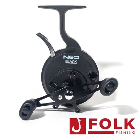 Зимняя катушка Folk Fishing Neo Black