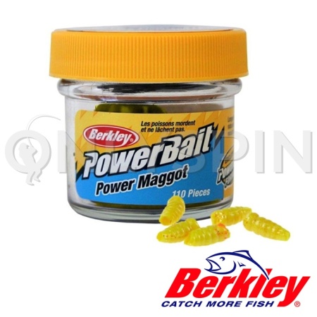 Мягкие приманки Berkley Power Maggot Yellow 110шт