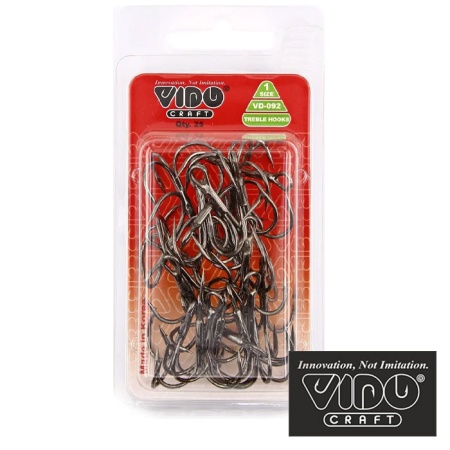 Крючки тройные Vido Craft VD-092 BN Treble Hooks 6 25шт
