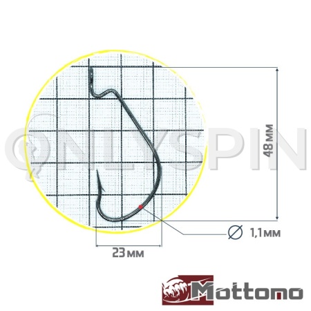 Крючки офсетные Mottomo JS-18 #4/0 5шт