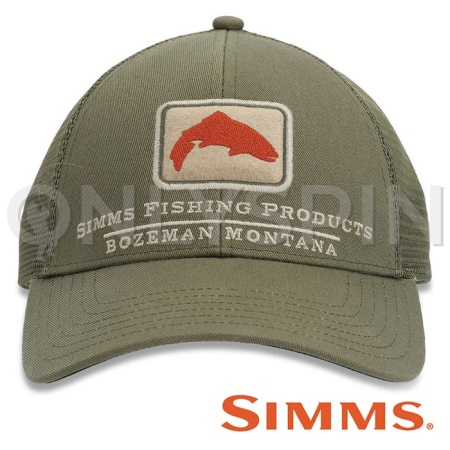 Кепка Simms Trout Icon Trucker Cap (Riffle Green)