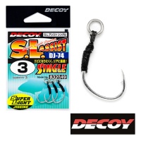 Крючки одинарные Decoy DJ-74 Super Light Assist Single #3 3шт