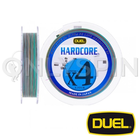 Шнур Duel Hardcore X4 200m 5Color-Yellow marking #1 18lb 0.171mm 8kg