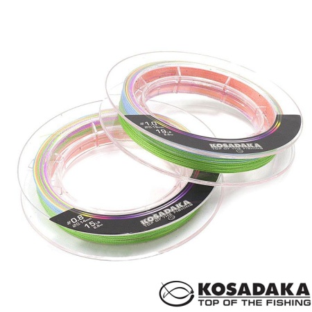 Шнур Kosadaka Super Line PE X4  300m Multicolor 0.16mm 8.6kg 19lb