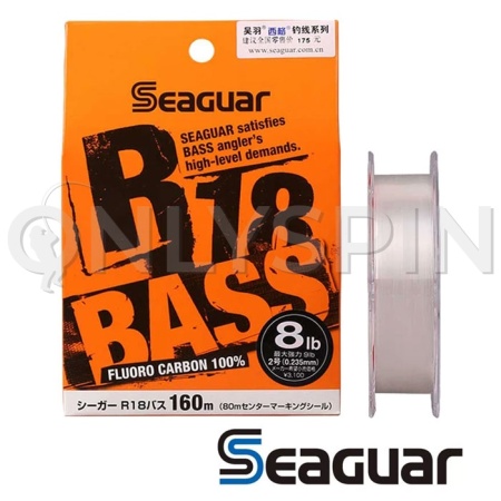 Флюорокарбон Seaguar Kureha R18 Bass 160m #1.2 0.185mm 2.3kg