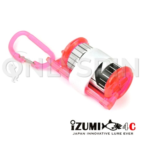 Рулетка для измерения рыбы Izumi-4C Caps Measure Skeleton pink