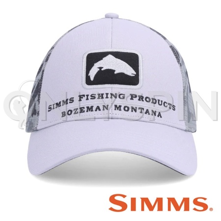 Кепка Simms Trout Icon Trucker (Ghost Camo Steel)