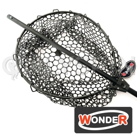 Подсак силиконовый для форели Wonder 1.7m black WG-LNT-007