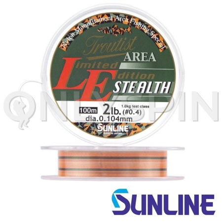 Леска Sunline Troutist Area Limited Edition Stealth 100m orange #0.8 0.148mm 2kg