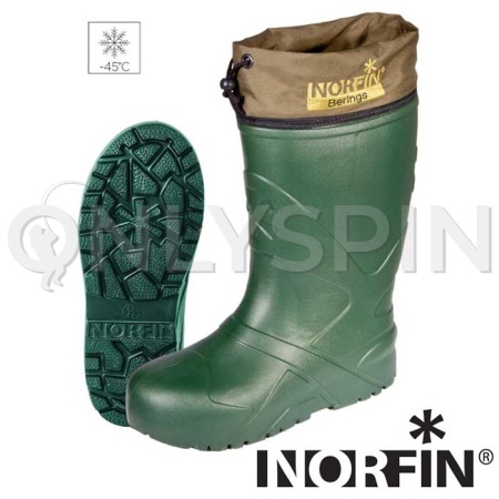 Сапоги зимние Norfin Berings зеленые 42-43