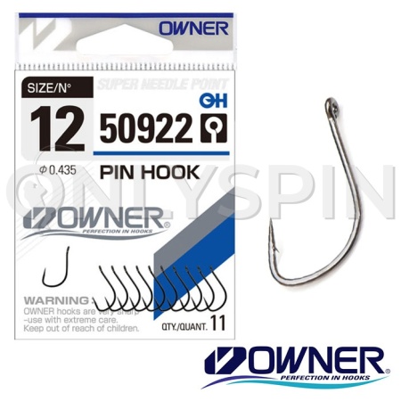 Крючки одинарные Owner 50922 Pin Hook 14 12шт