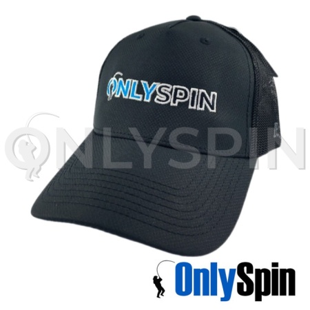 Бейсболка Onlyspin Logo черная с сеткой 207157