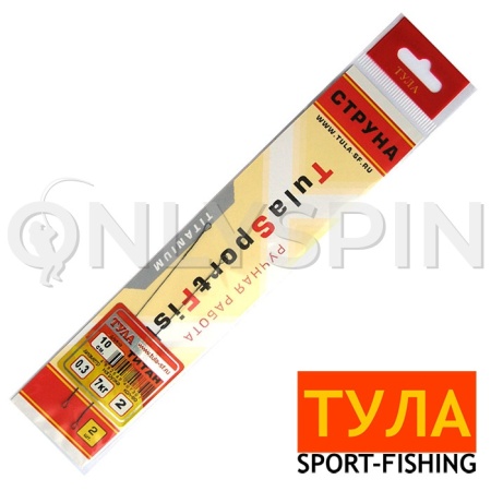 Поводок Струна титановая Tula Sport Fishing 30cm 9kg 2шт