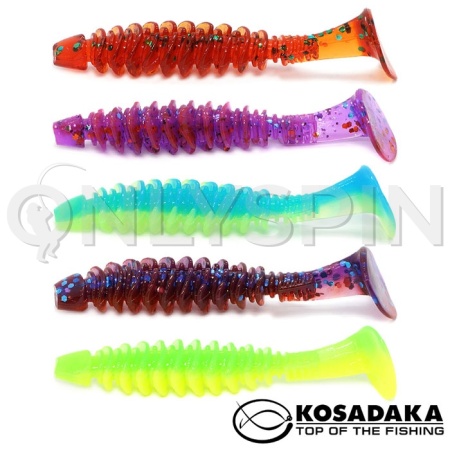 Мягкие приманки Kosadaka Caterpillar 60 MIX1 10шт